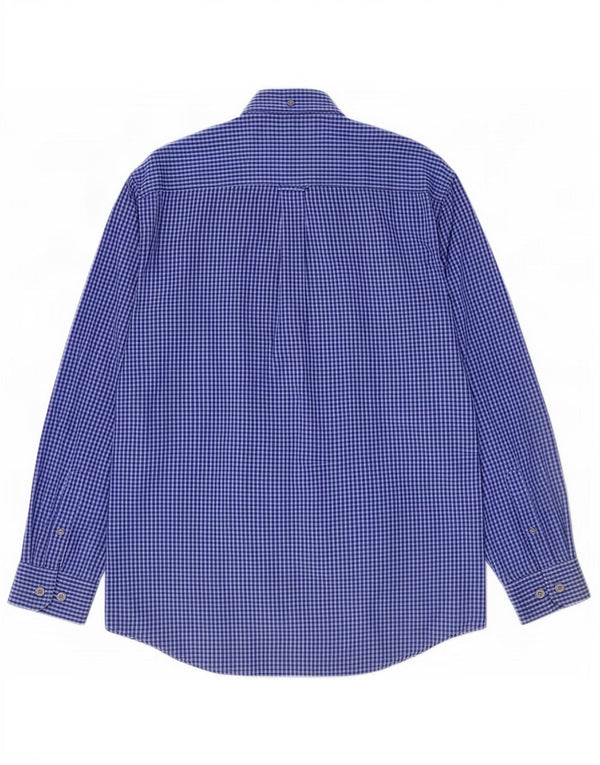 Ben Sherman Herrenhemd Mittelblau Gingham