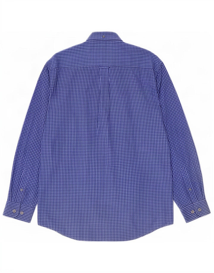 Ben Sherman Herrenhemd Mittelblau Gingham