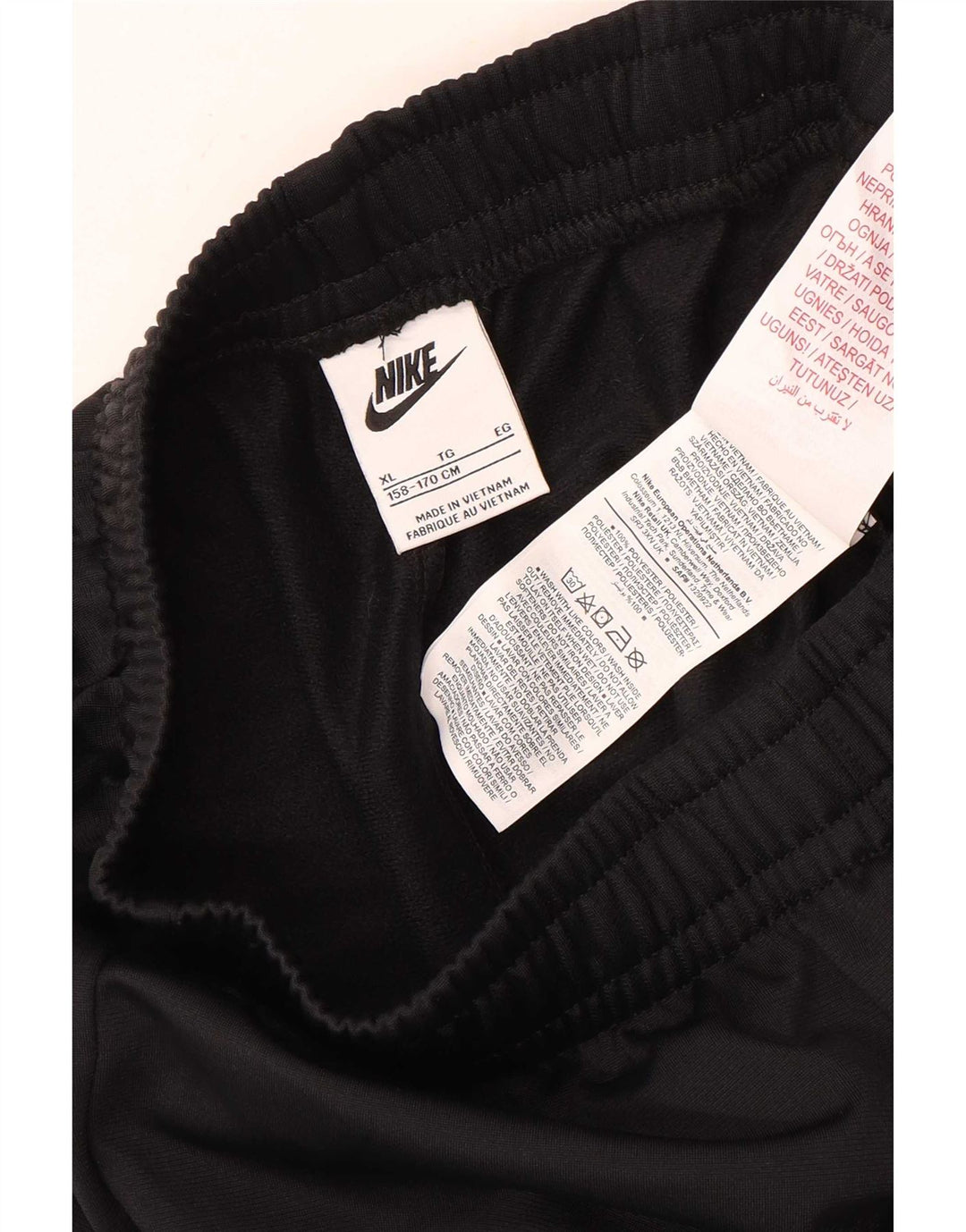 Nike Jungen-Trainingshose, 13–14 Jahre, XL, schwarzes Polyester