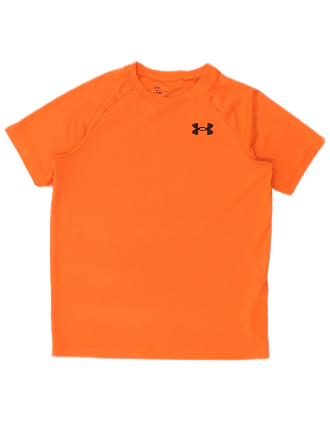 UNDER ARMOUR T-Shirt-Oberteil für Jungen, 11–12 Jahre, groß, orangefarbenes Polyester