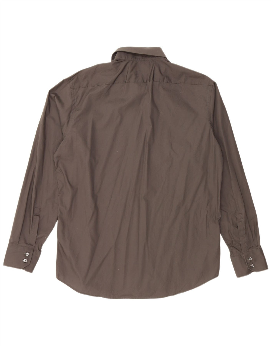 HUGO BOSS Herren-Hemd in normaler Passform, Größe 44 17 1/2 XL, graue Baumwolle