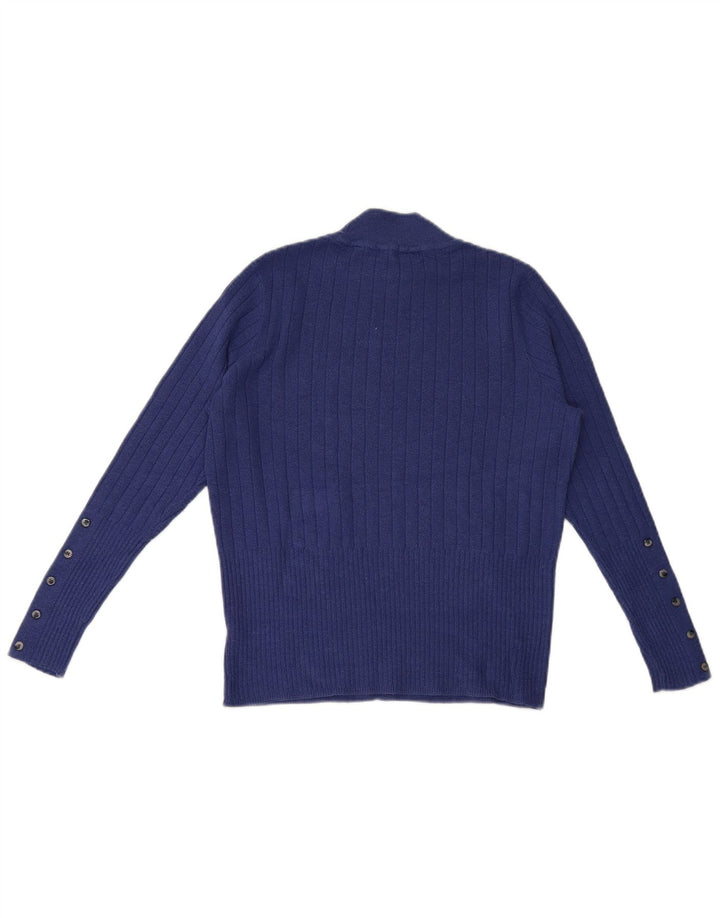 Marks & Spencer Rollkragenpullover für Damen, Gr. 14, Mittelblau