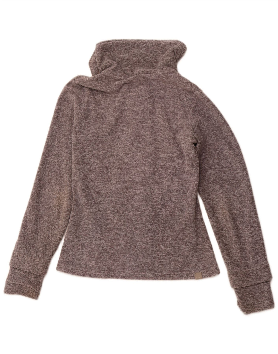 BENCH Damen-Fleecejacke mit Grafik, UK 12, mittelgrau, Polyester