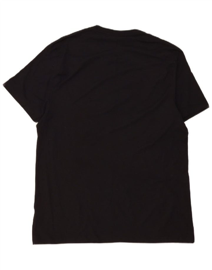 Dkny Herren Grafik T-Shirt Top XL Schwarz Baumwolle