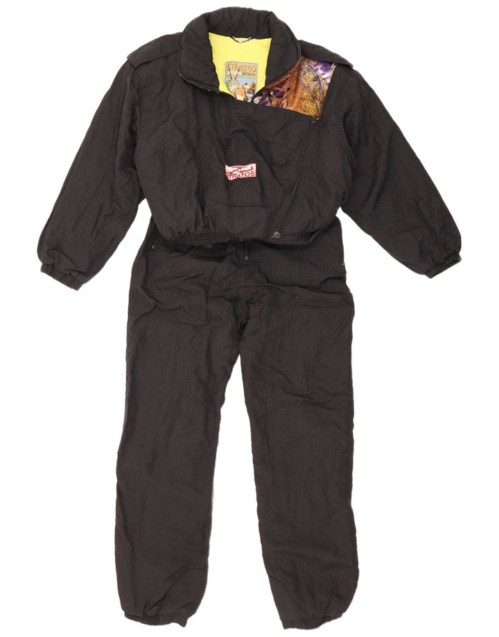 Stratos Damen Skioverall IT 42 Mittelschwarzes Nylon