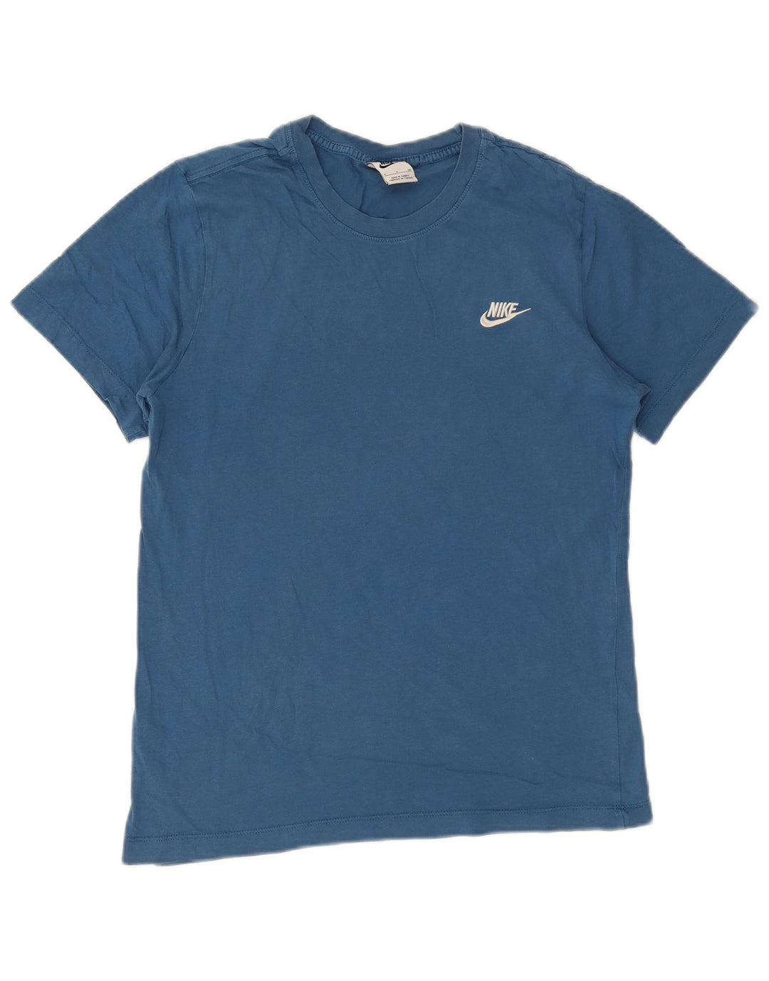 Nike Herren T-Shirt Top Small Blau Baumwolle