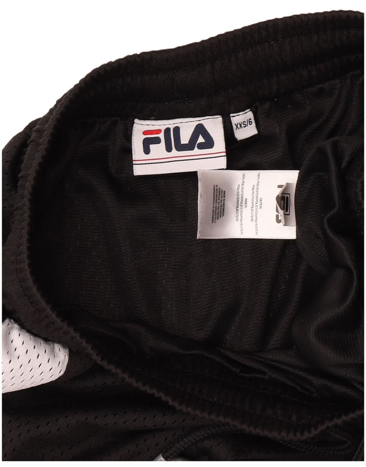 Fila Damen Sportshorts UK 2 2XS Schwarz Polyester