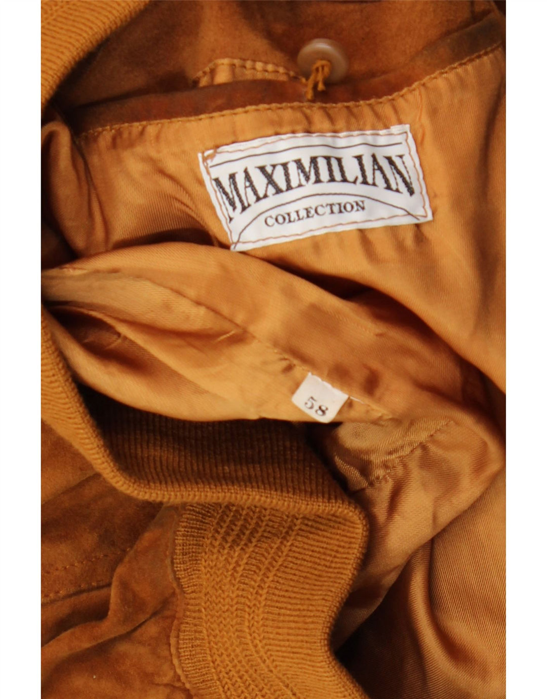 Maxi Milian Herren Wildleder Bomberjacke IT 58 4XL Braun
