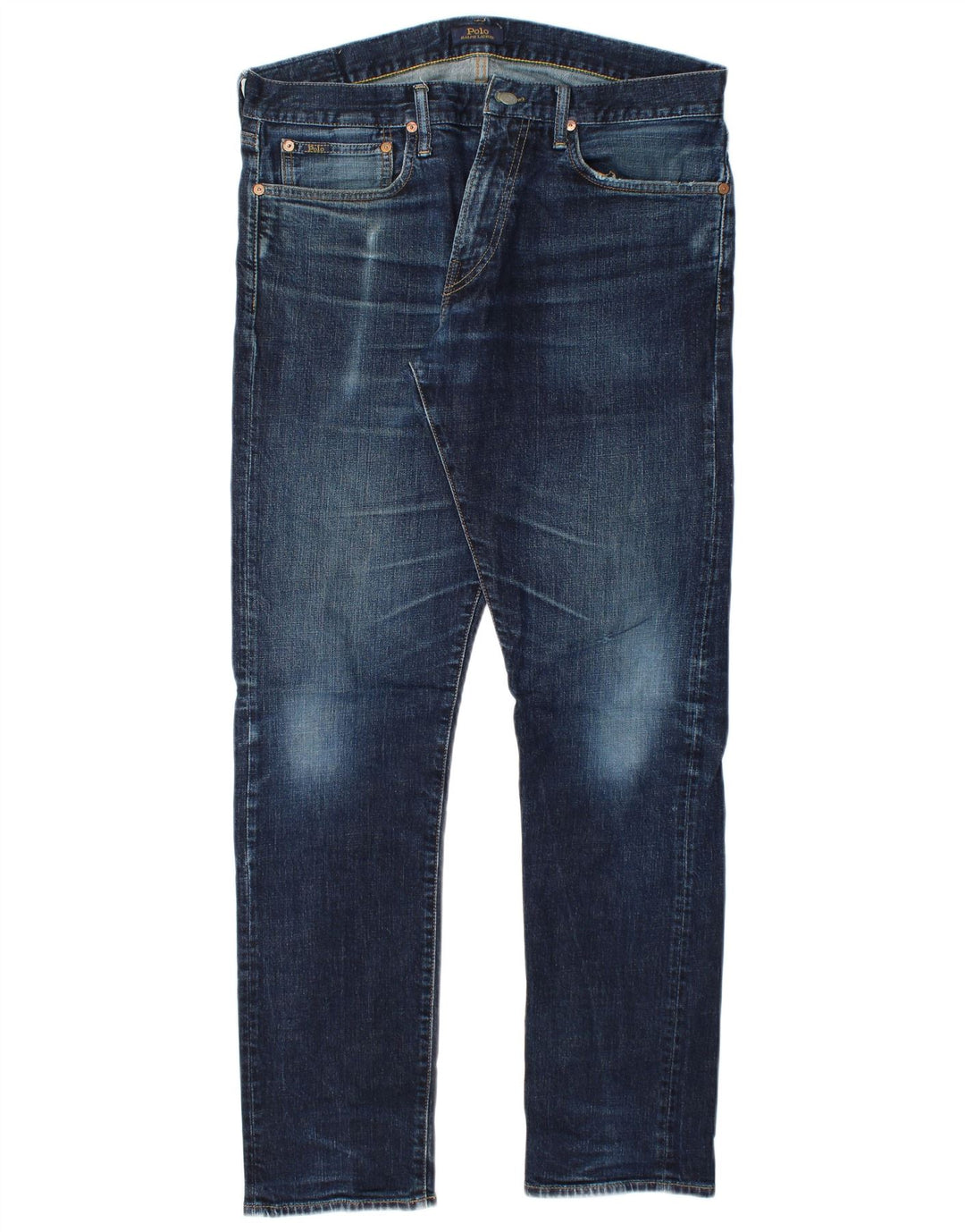 POLO RALPH LAUREN Herren Slim Jeans W34 L32 Blaue Baumwolle