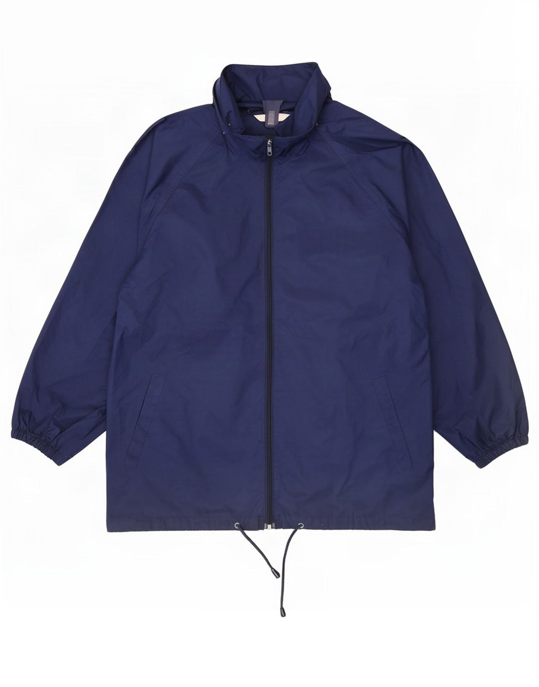 St. Bernard Damen-Regenjacke mit Kapuze, übergroß, Größe S, Marineblau, PVC