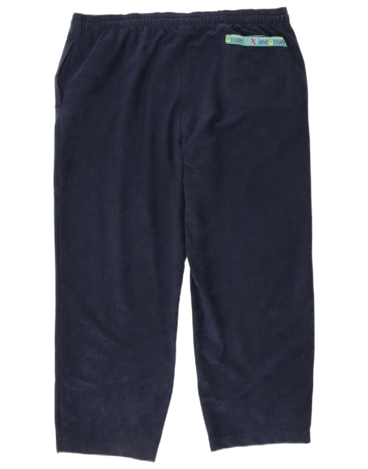 Great Escapes Herren-Trainingshose aus Velours, XL, Marineblau, Polyester
