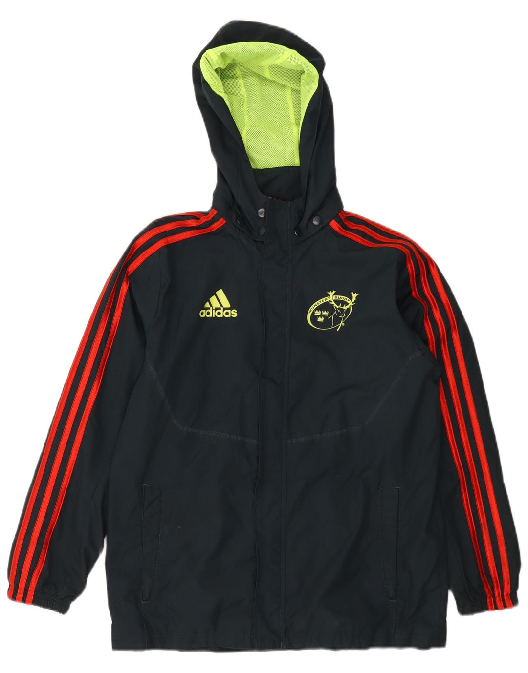 ADIDAS Munster Rugby-Trainingsanzug mit Kapuze für Jungen, 11–12 Jahre, Schwarz