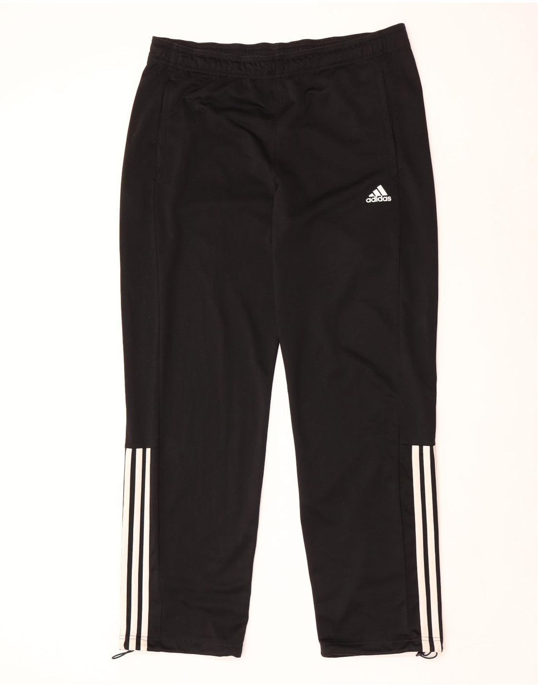 Adidas Herren Trainingshose UK 42/44 Large Schwarz Polyester