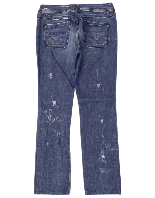 Diesel Damen Lowky Distressed Slim Jeans W29 L30 Blaue Baumwolle