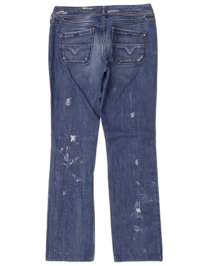 Diesel Damen Lowky Distressed Slim Jeans W29 L30 Blaue Baumwolle