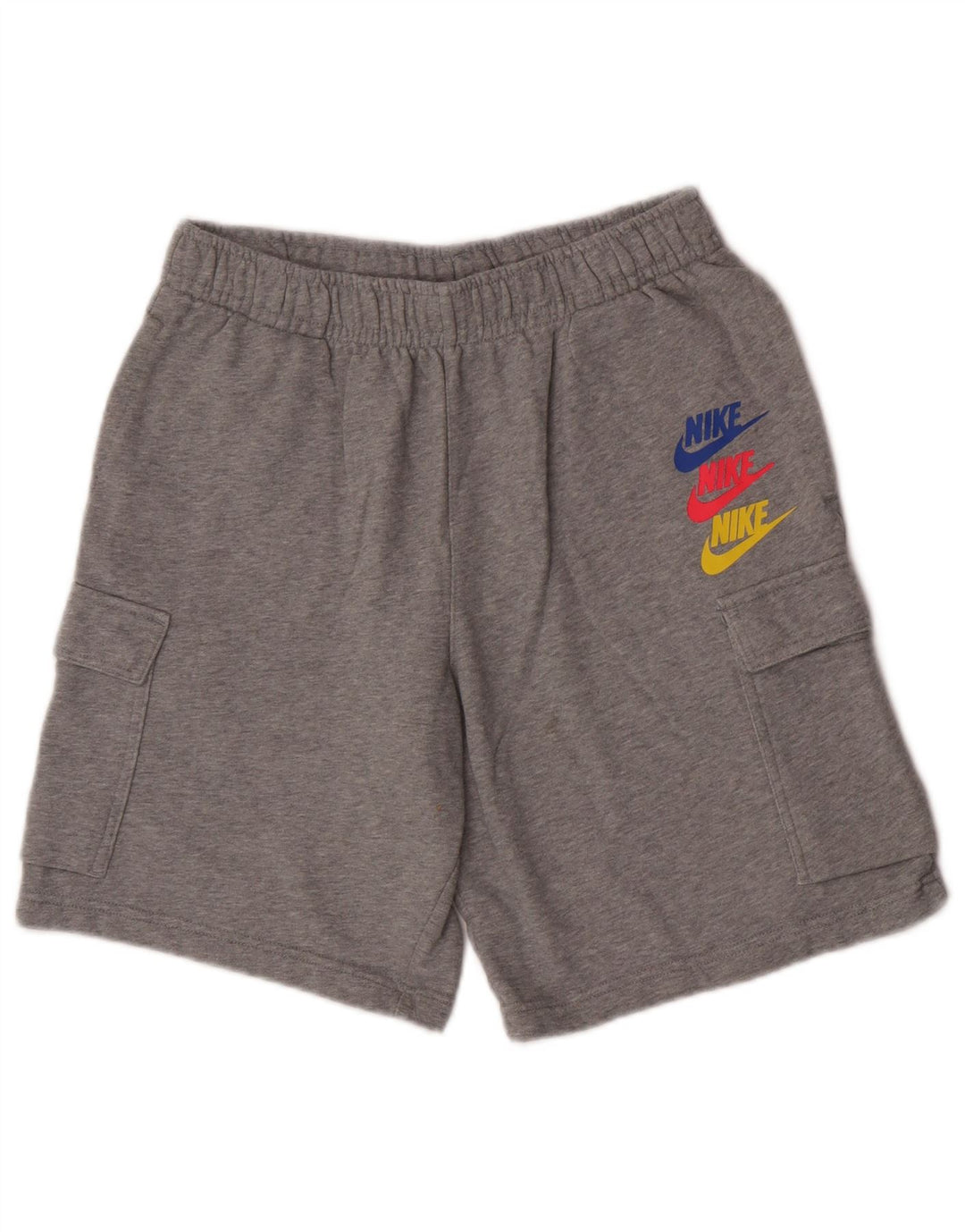 Nike Herren-Sportshorts, Größe S, graue Baumwolle