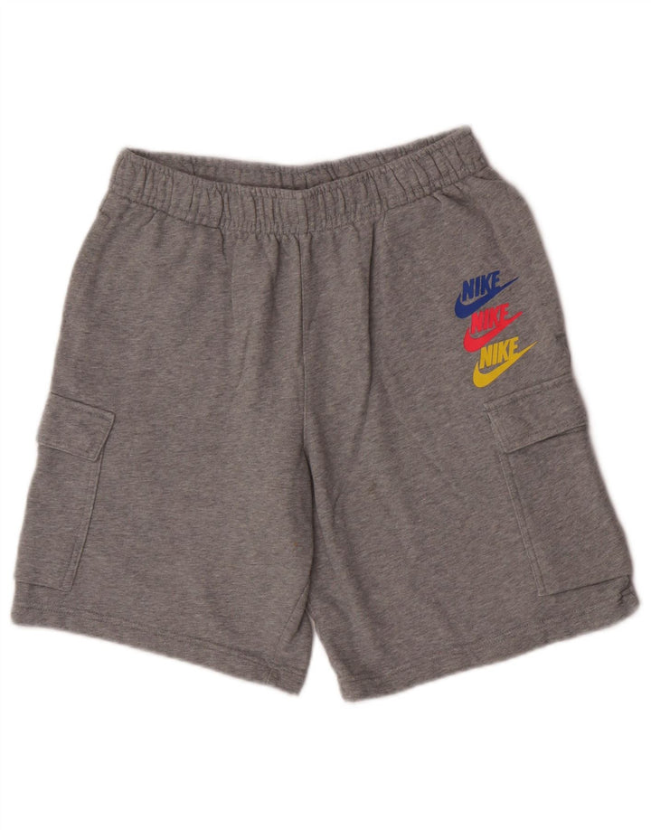 Nike Herren-Sportshorts, Größe S, graue Baumwolle