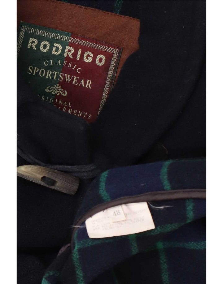 Rodrigo Herren Dufflecoat IT 48 Mittelmarineblaue Wolle