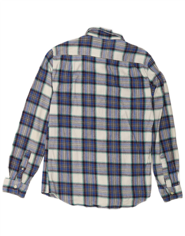 Jack Wills Herren-Flanellhemd, klein, marineblau, kariert, Baumwolle