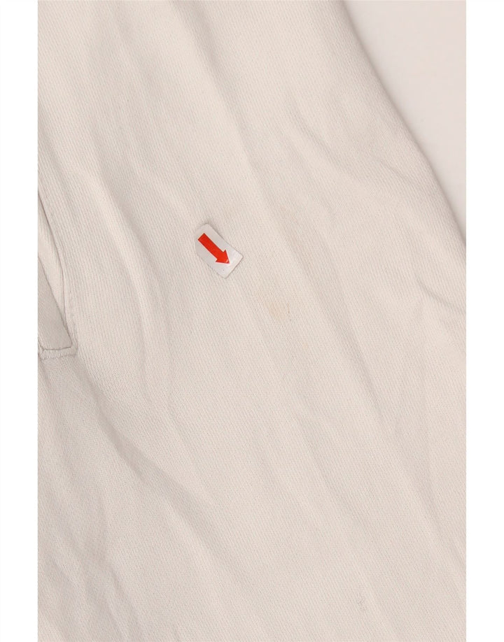 Nike Herren-Sportshorts mit Swoosh-Grafik, Standard-Passform, Größe L, aus weißer Baumwolle