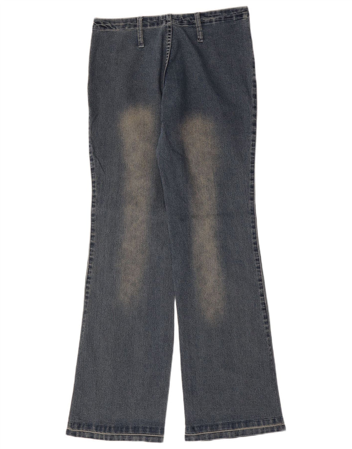 Victory Damen-Jeans mit weitem Bein, W30 L31, blaues Polyester