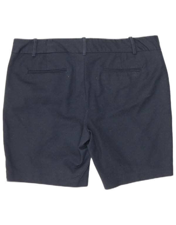 Dkny Damen Chino-Shorts US 14 XL W36 Marineblaue Baumwolle