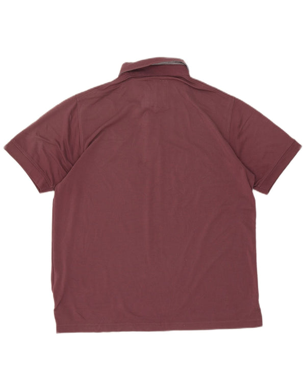 Rohan Herren-Poloshirt, groß, burgunderrot, Polyester