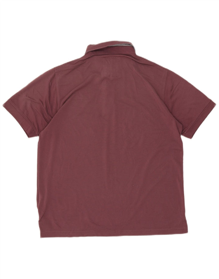 Rohan Herren-Poloshirt, groß, burgunderrot, Polyester
