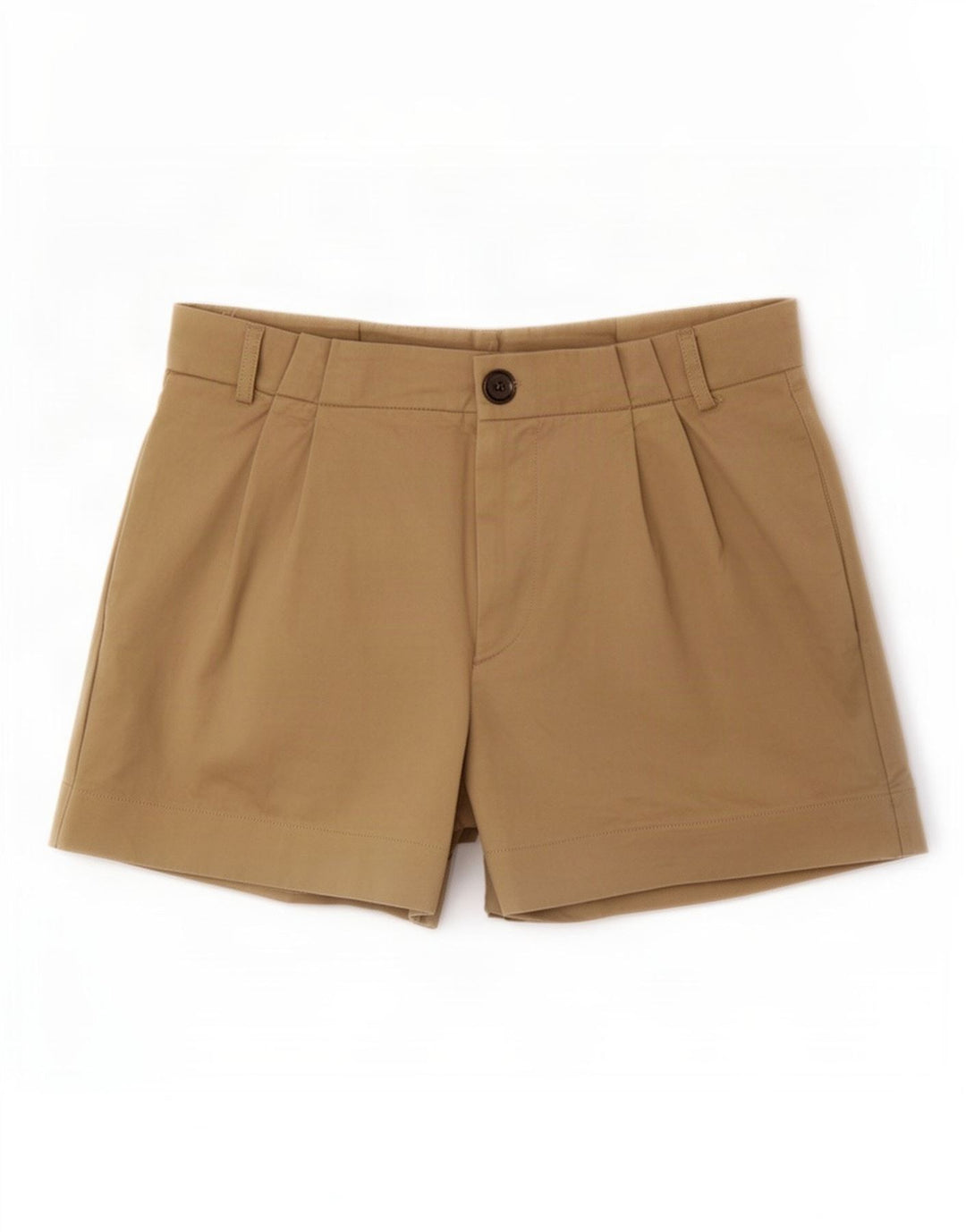 Zara Damen Pegged Casual Shorts Medium W28 Beige Baumwolle