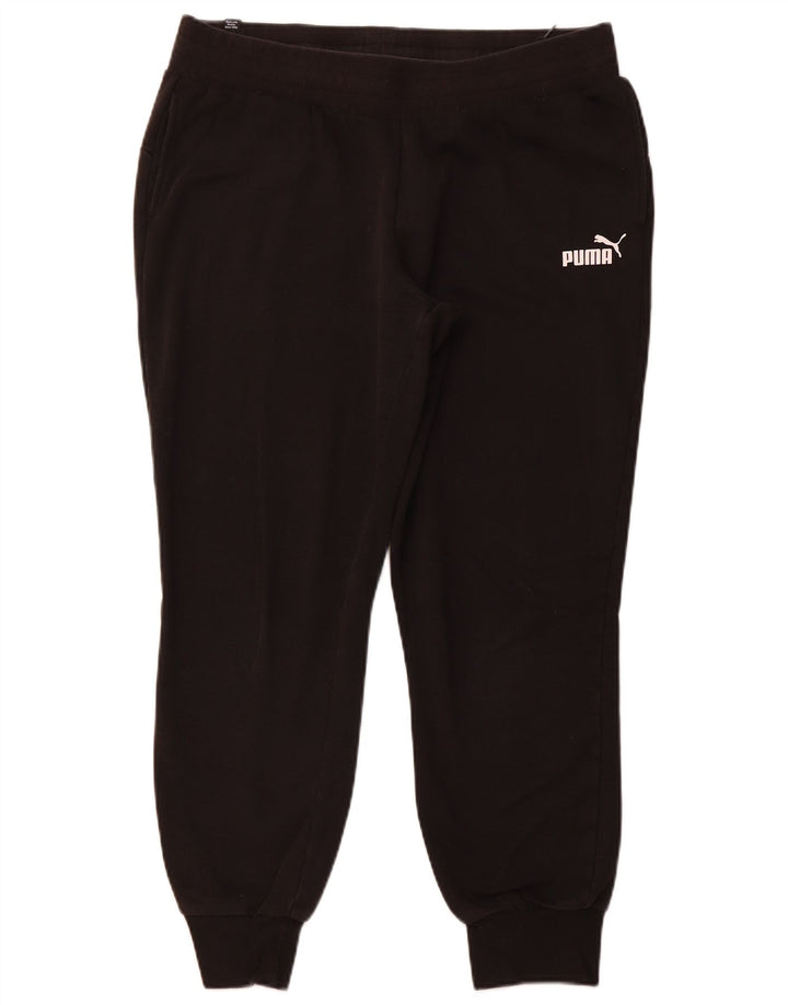 PUMA Damen Trainingshose Jogger UK 16 Large Schwarz