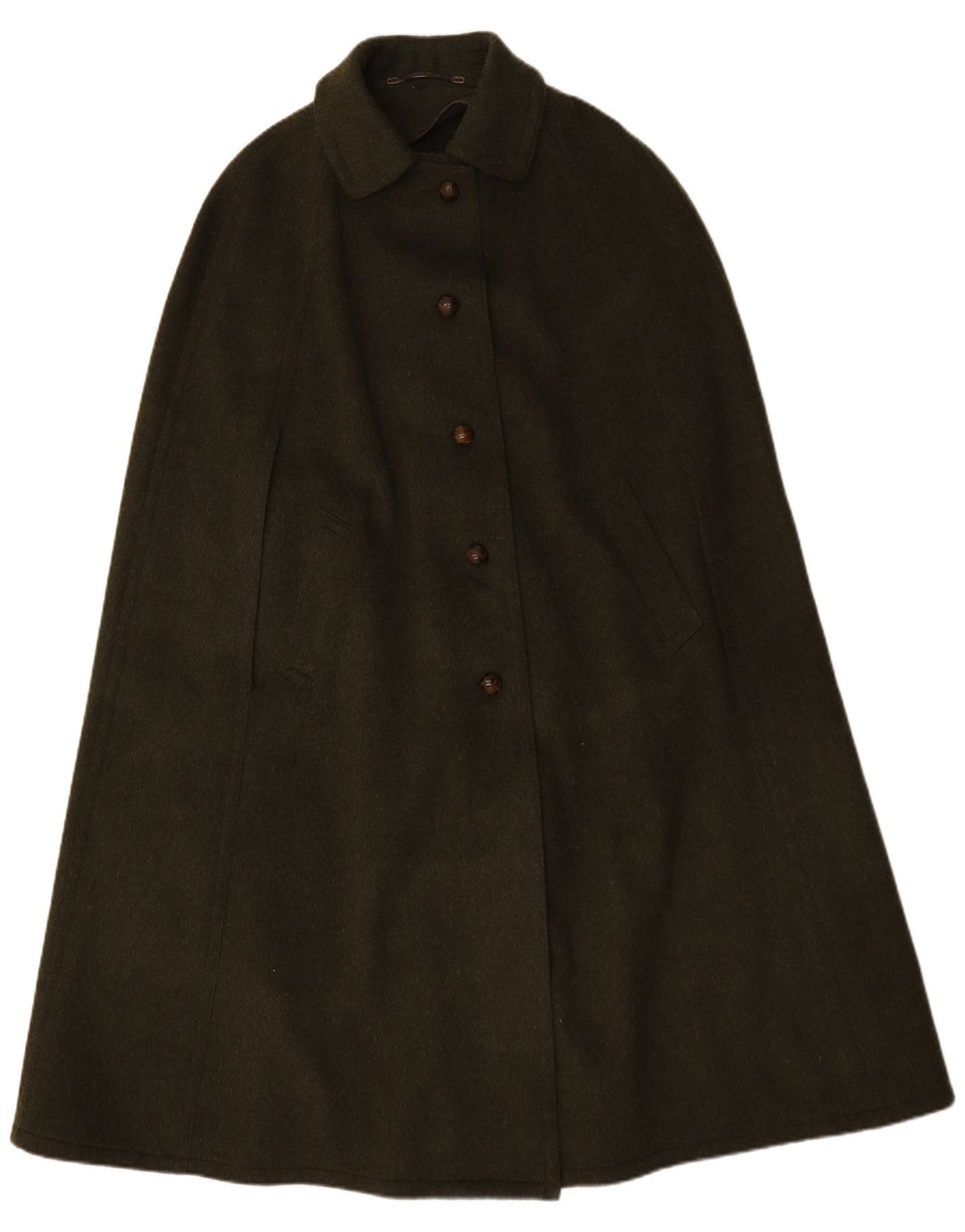 Vintage Damen Cape Mantel Einheitsgröße Khaki