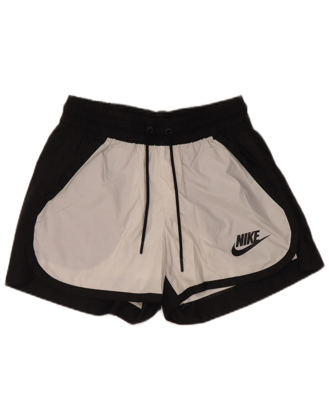 NIKE Damen-Sportshorts UK 6 XS Schwarzes Colourblock-Polyester