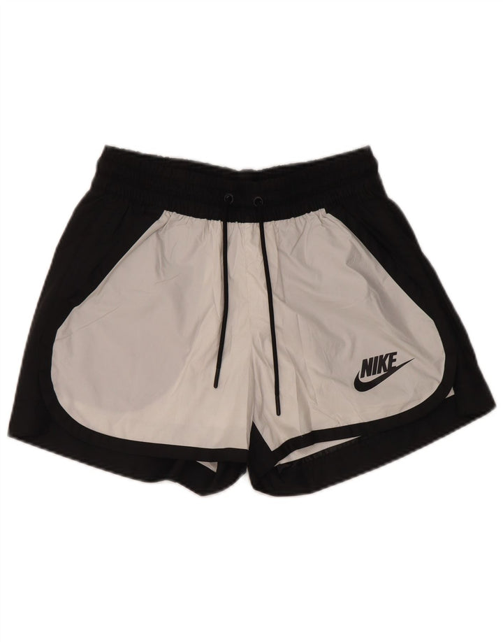 NIKE Damen-Sportshorts UK 6 XS Schwarzes Colourblock-Polyester
