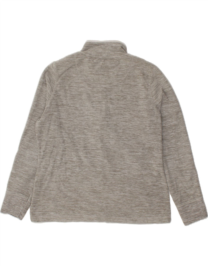 WEIRD FISH Womens Fleece Jacket UK 14 Large Grey Flecked Polyester Vintage Weird Fish and Second-Hand Weird Fish from Messina Hembry 