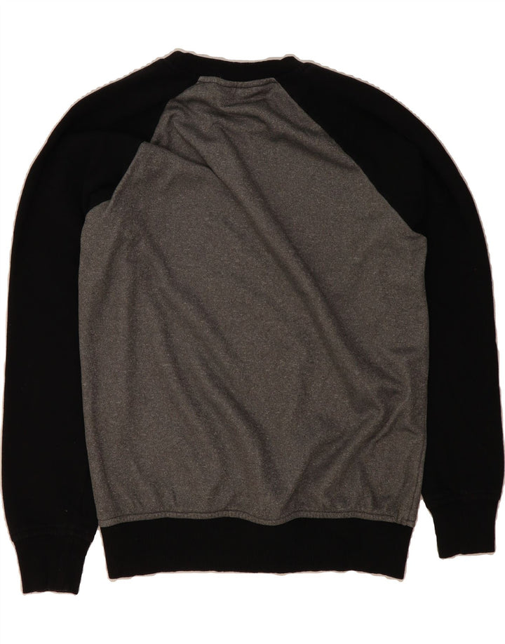 NICCE Mens Graphic Sweatshirt Jumper Small Grey Colourblock Cotton Vintage Nicce and Second-Hand Nicce from Messina Hembry 