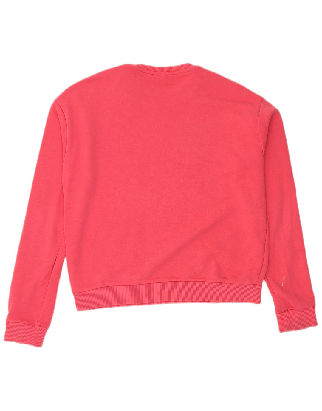 Fila Damen Grafik-Sweatshirt-Pullover UK 14 Mittelrosa Farbblock