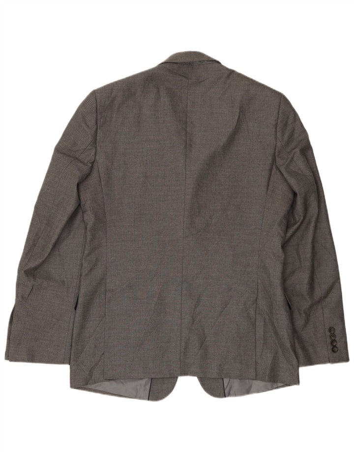 Marks & Spencer Herren-Blazer mit 2 Knöpfen, UK 40, Mittelgrau, Polyester