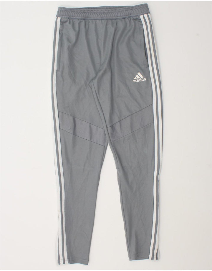 Adidas Herren-Trainingshose, klein, grau, Polyester
