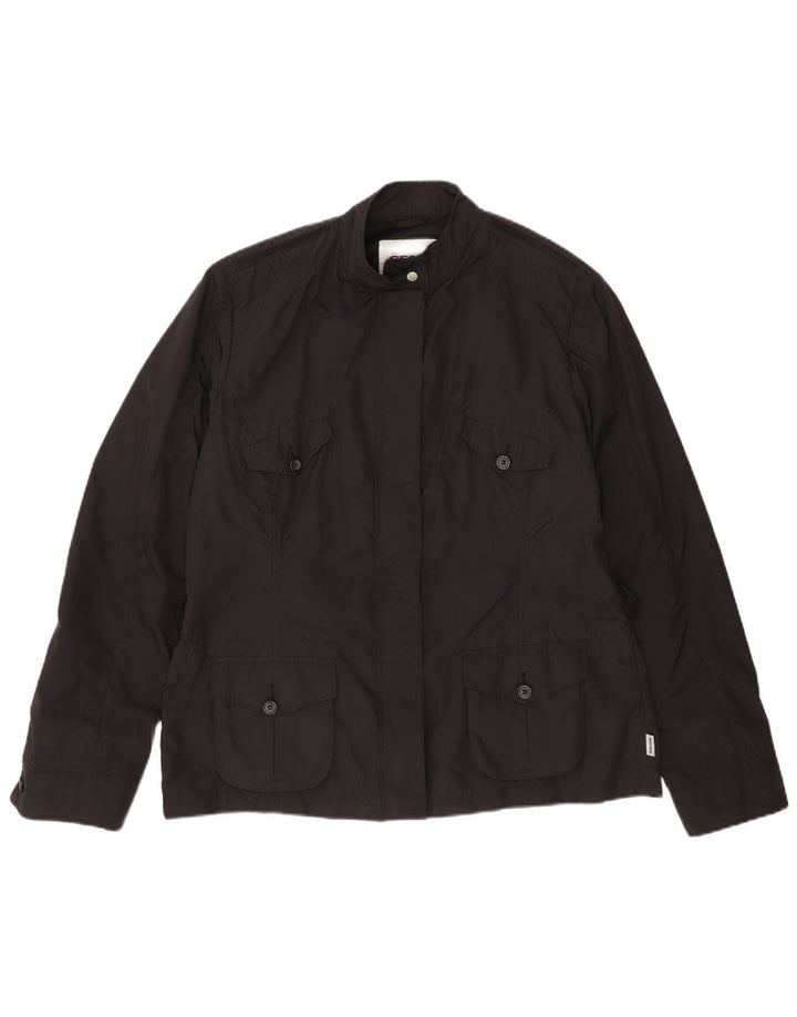 Geox Damen Respira Utility Jacke UK 18 XL Schwarz Polyester