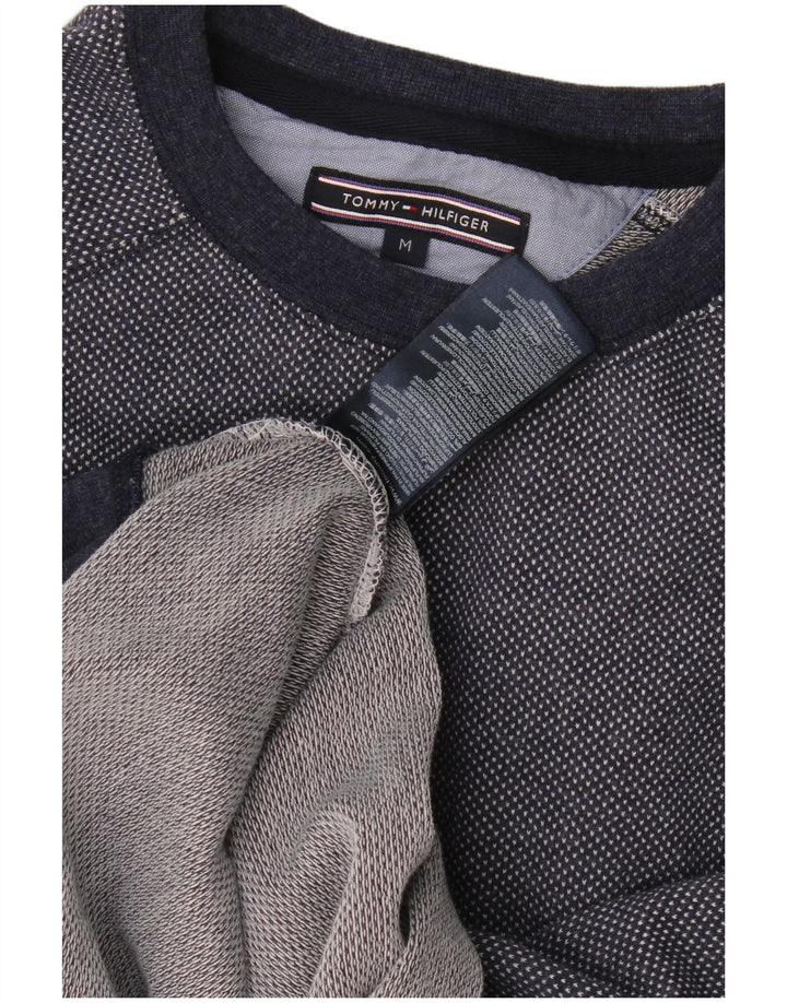 Tommy Hilfiger Herren-Sweatshirt-Pullover, mittelmarineblaue Baumwolle