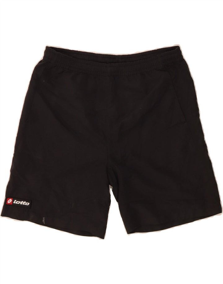 LOTTO Womens Sport Shorts UK 12 Medium Black Vintage Lotto and Second-Hand Lotto from Messina Hembry 