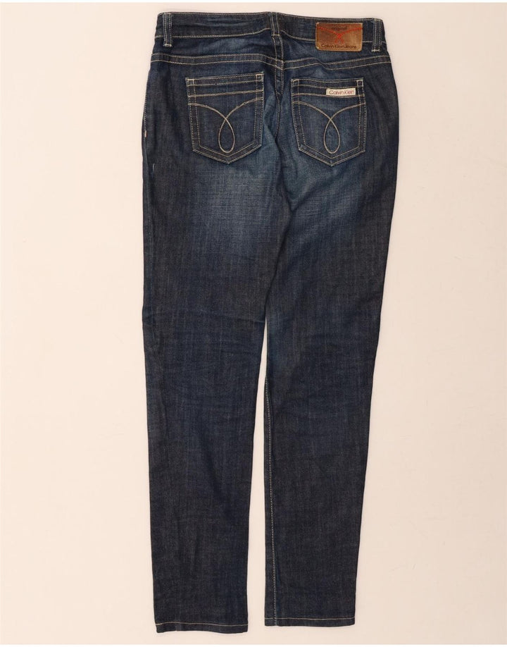 CALVIN KLEIN Womens Slim Jeans W27 L31 Navy Blue Vintage Calvin Klein and Second-Hand Calvin Klein from Messina Hembry 