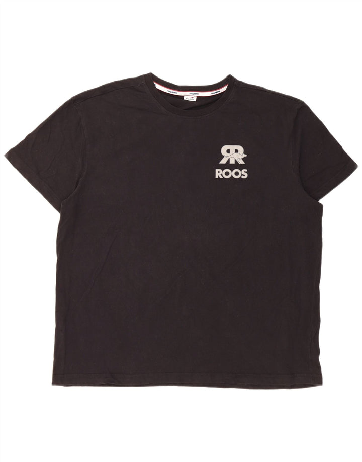 Kangaroos Herren Grafik T-Shirt Top XL Schwarz