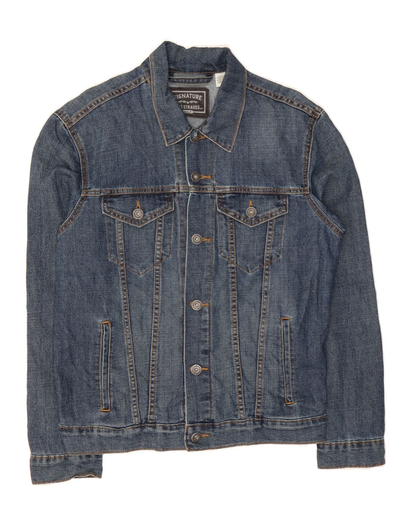 LEVI'S Mens Denim Jacket UK 38 Medium Blue Cotton Vintage Levi's and Second-Hand Levi's from Messina Hembry 