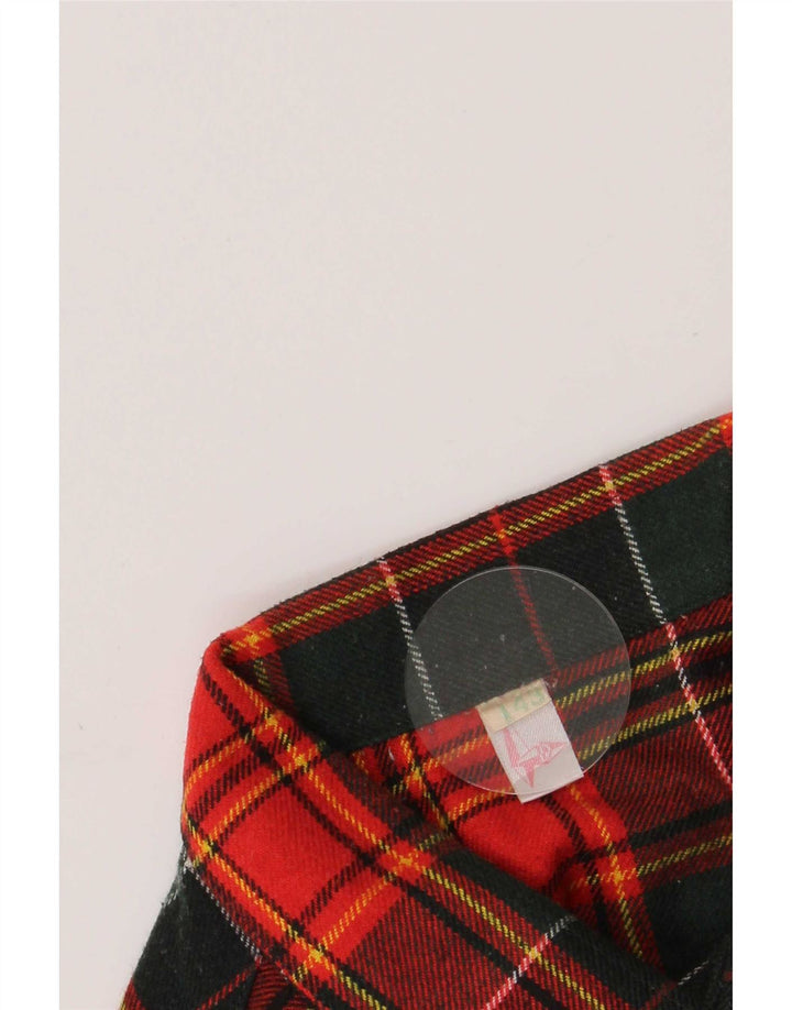 Vintage Herren Overshirt Flanellhemd Größe 43 Große rot karierte Wolle