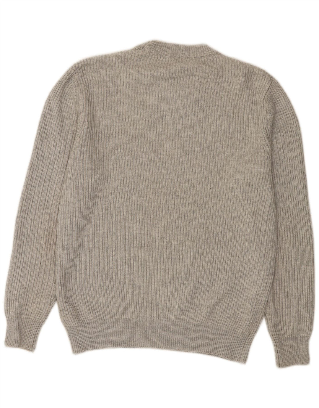 Zara Herren-Pullover mit Rundhalsausschnitt, Mittelgraues Polyester