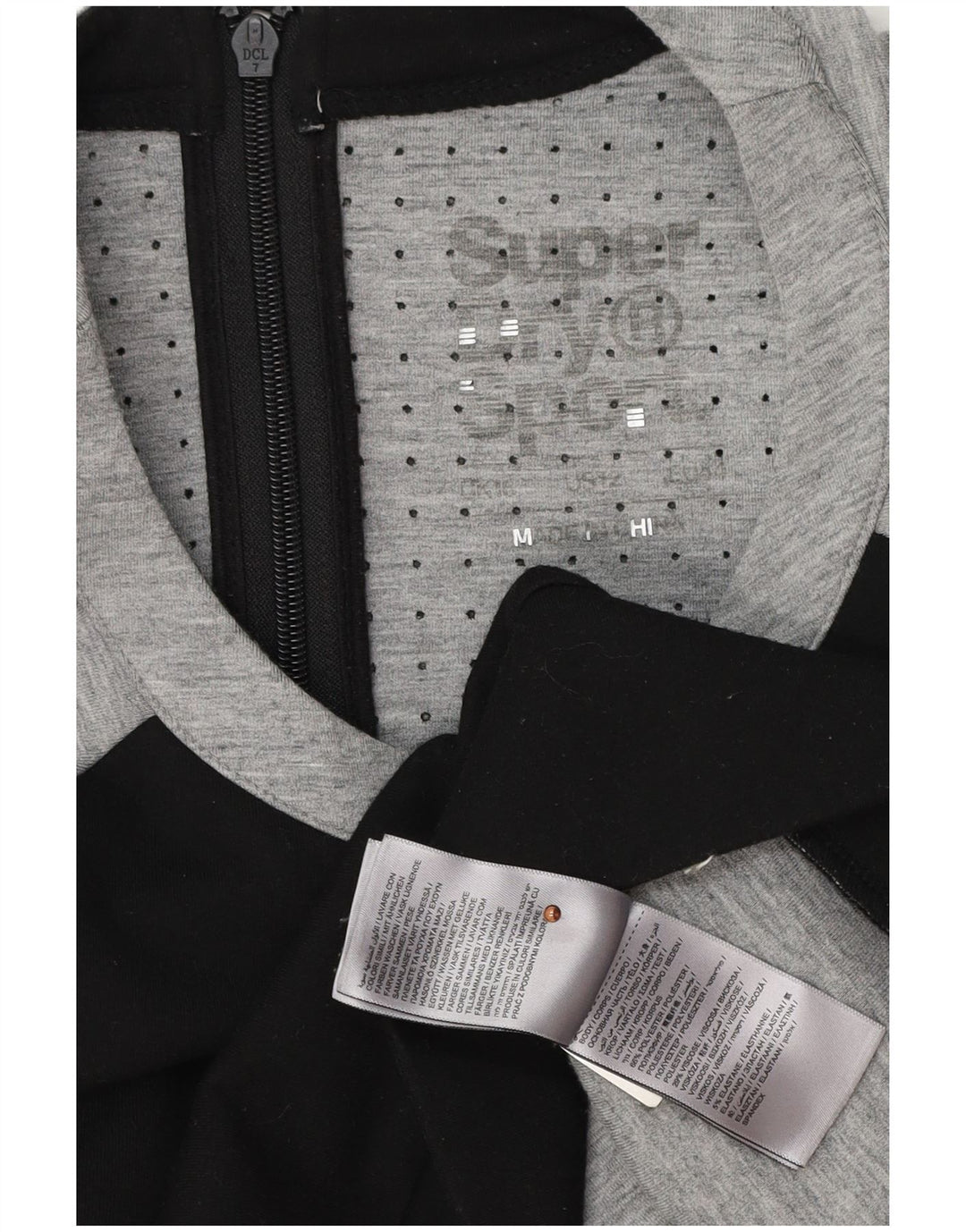 Superdry Grafik-Sweatshirtpullover für Damen, UK 16, Größe L, Schwarz, Farbblock