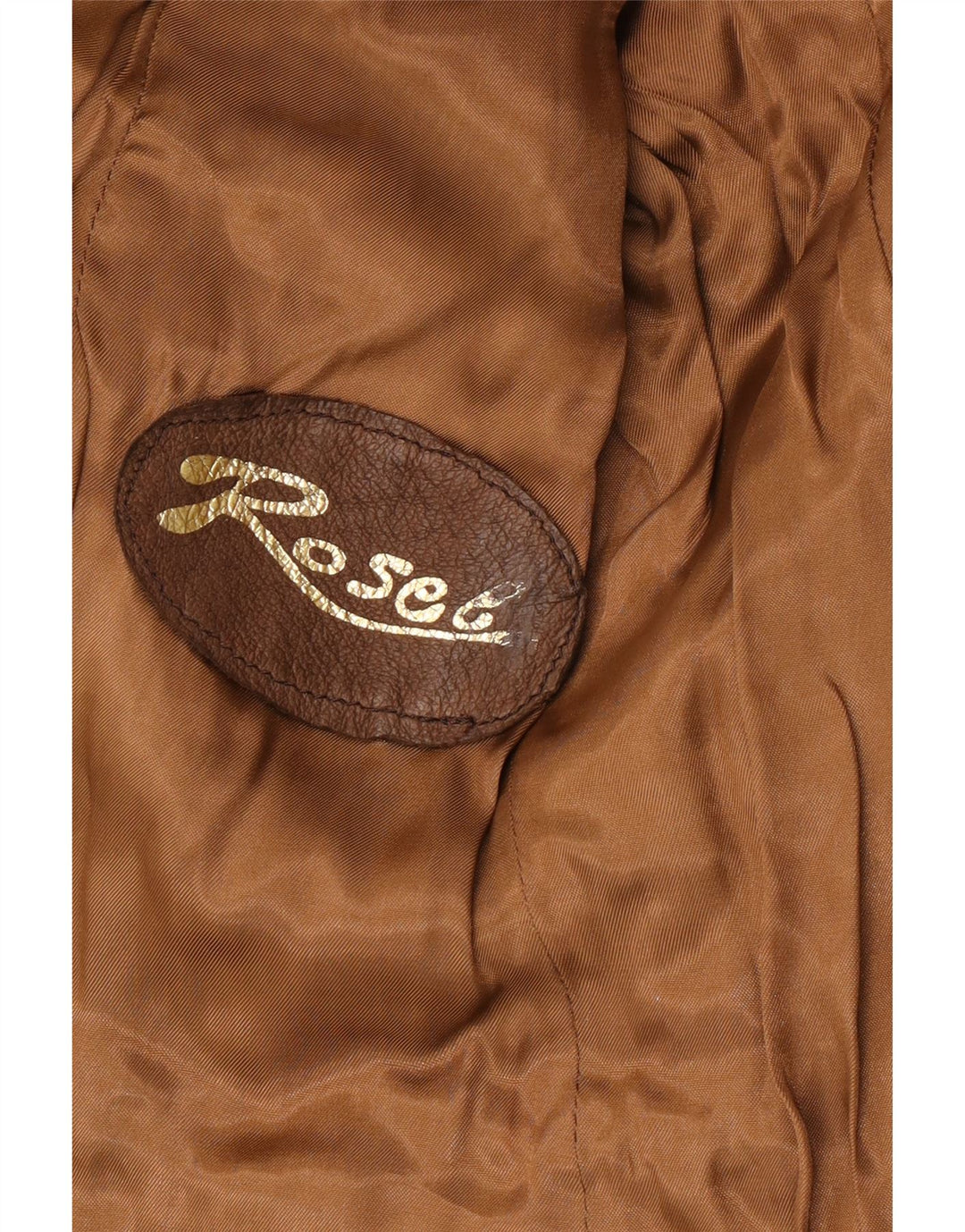 Vintage Damen 3-Knopf-Wildleder-Blazerjacke IT 46 Großes braunes Leder