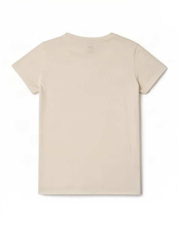 Levi's Damen-T-Shirt mit Grafik, UK 10, Größe S, Weiß