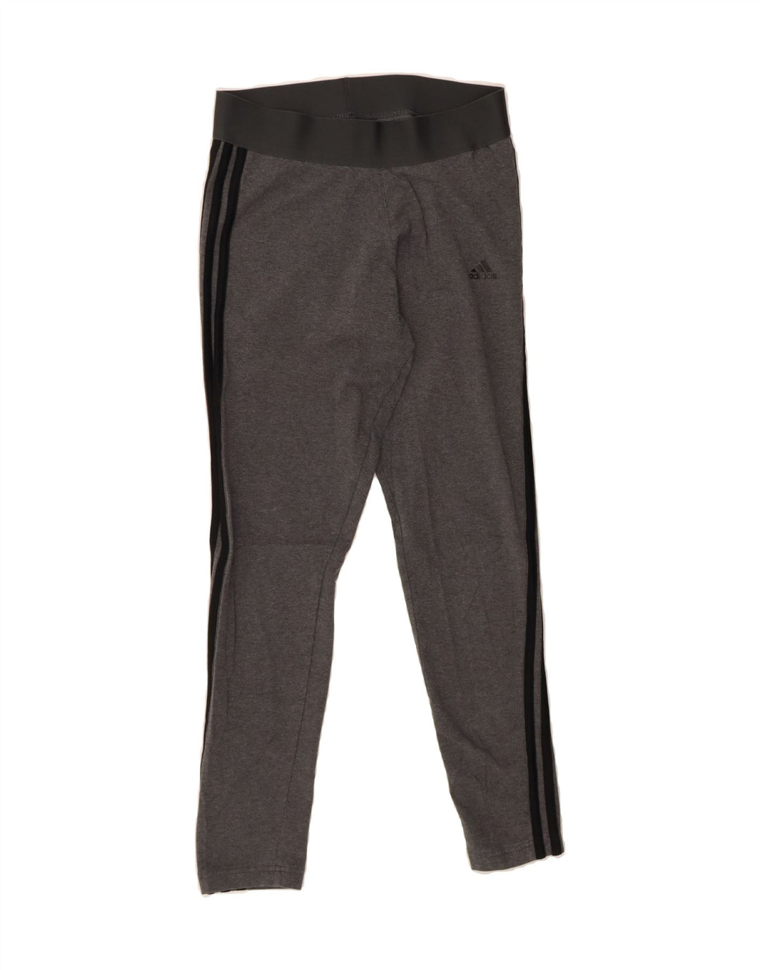 ADIDAS Womens Leggings UK 12/14 Medium  Grey Cotton Vintage Adidas and Second-Hand Adidas from Messina Hembry 